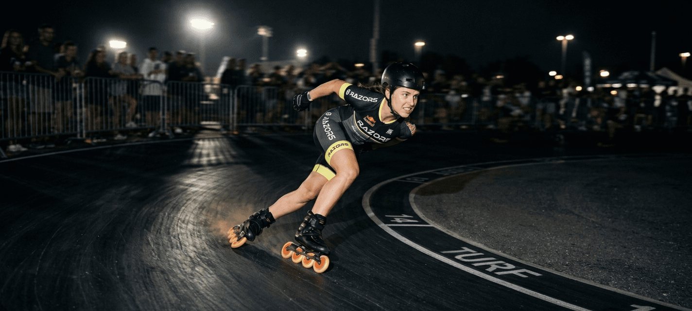 Professional roller skating in action